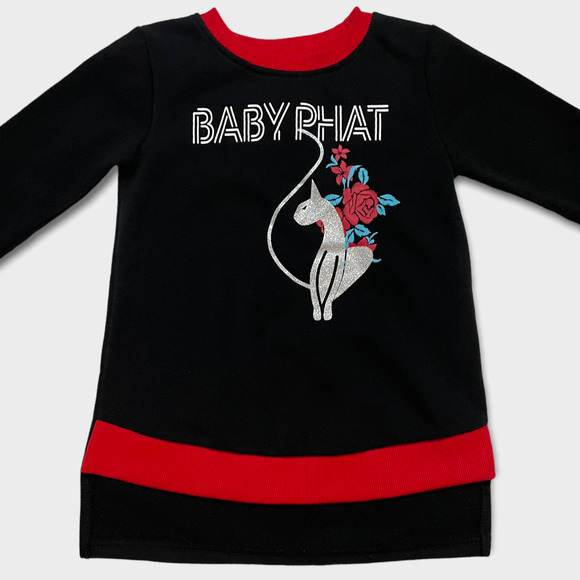 Baby Phat Kids Black Long Sleeve Crew Neck Sweatshirt Size 6X - Picture 5 of 9